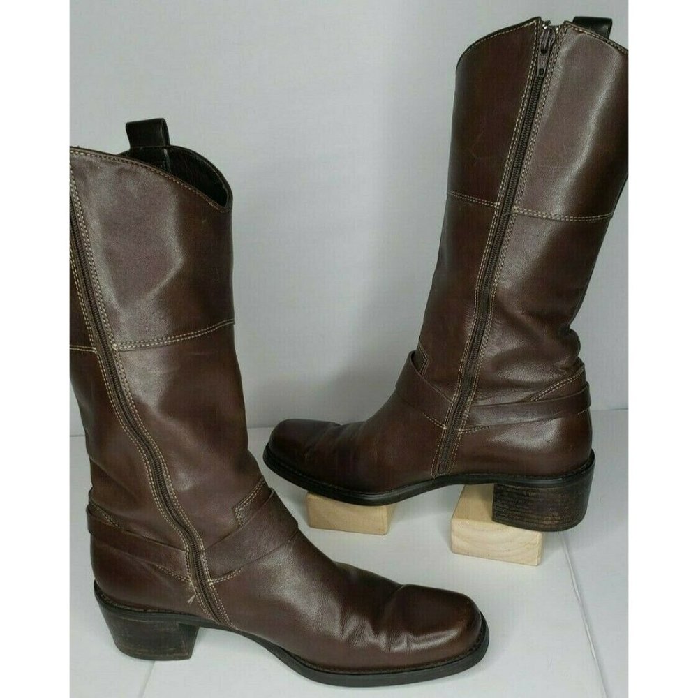 Franco Sarto Leather Riding Boots Ladies size 7.5
